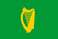 Flagge Irland mit Harfe .gif