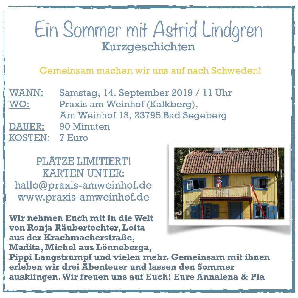 Ein Sommer mit Astrid Lindgren-Kinderlesung
