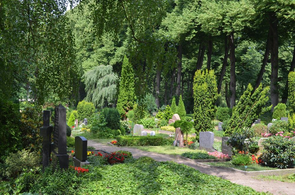 Sommer: Friedhof Marienkirche Feld 2 - 6
