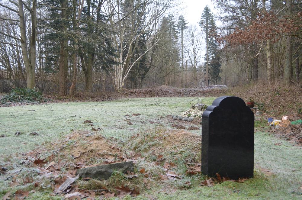 Winter: Blick auf den muslimischen Friedhof
